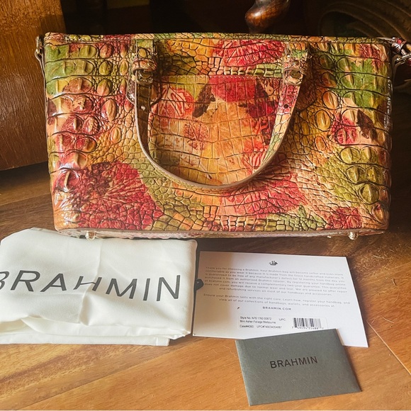 🍂BRAHMIN MINI ASHER FOLIAGE MELBOURNE!  SOLD OUT!!! - Picture 1 of 16